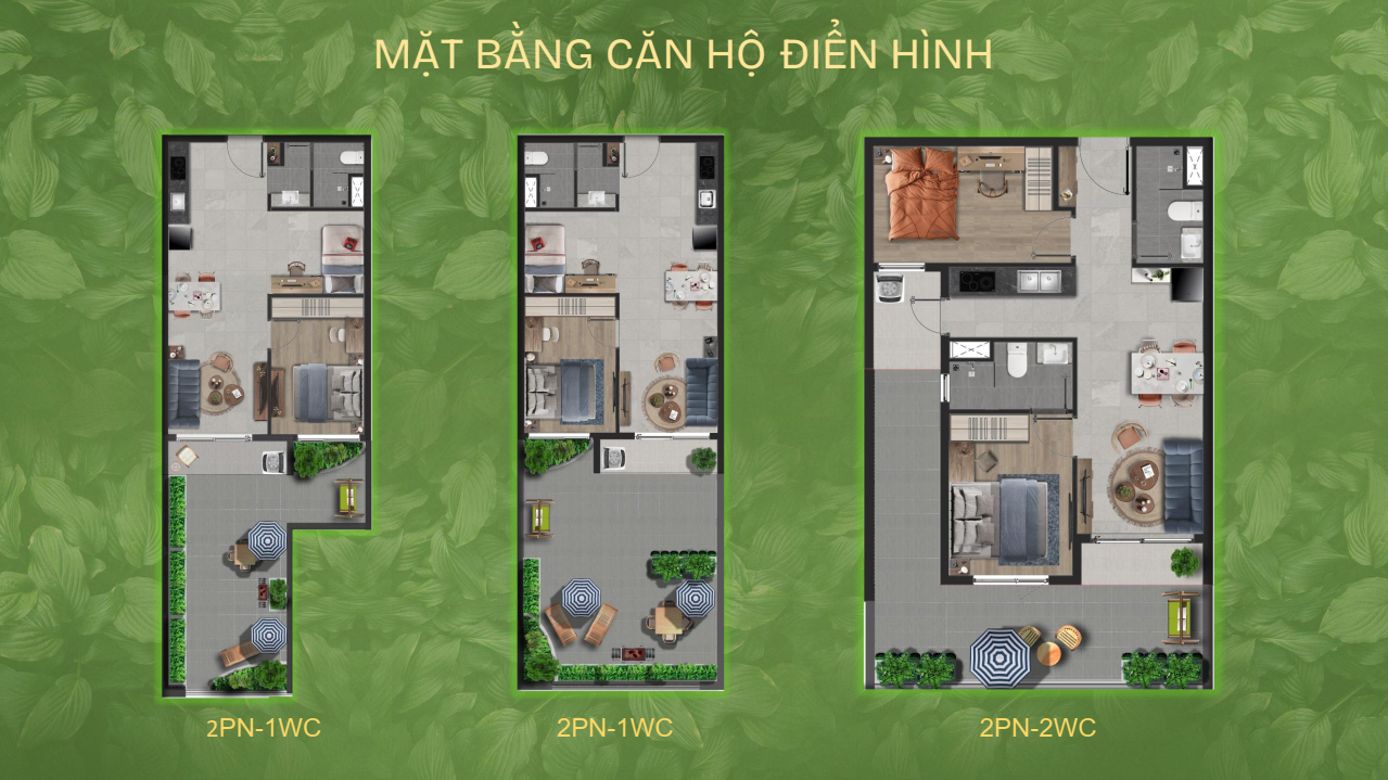 CĂN HỘ SÂN VƯỜN TẠI TẦNG 4