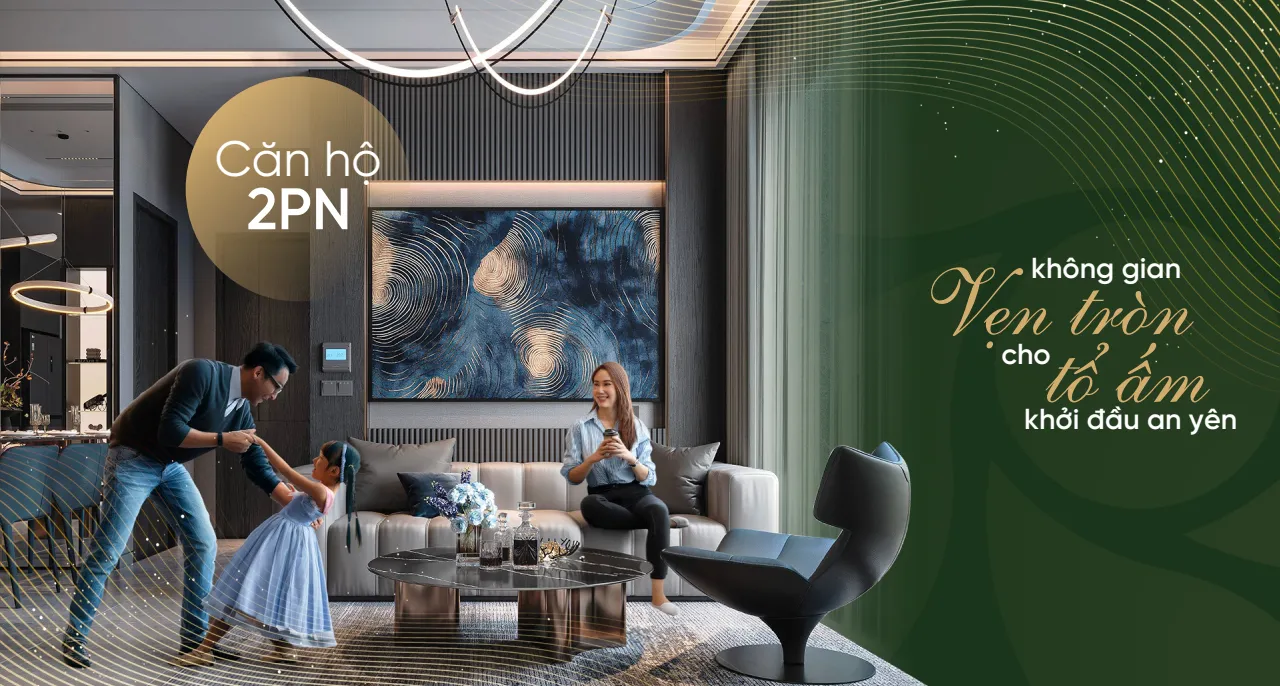 Căn hộ 2 phòng ngủ A&T Sài Gòn Riverside