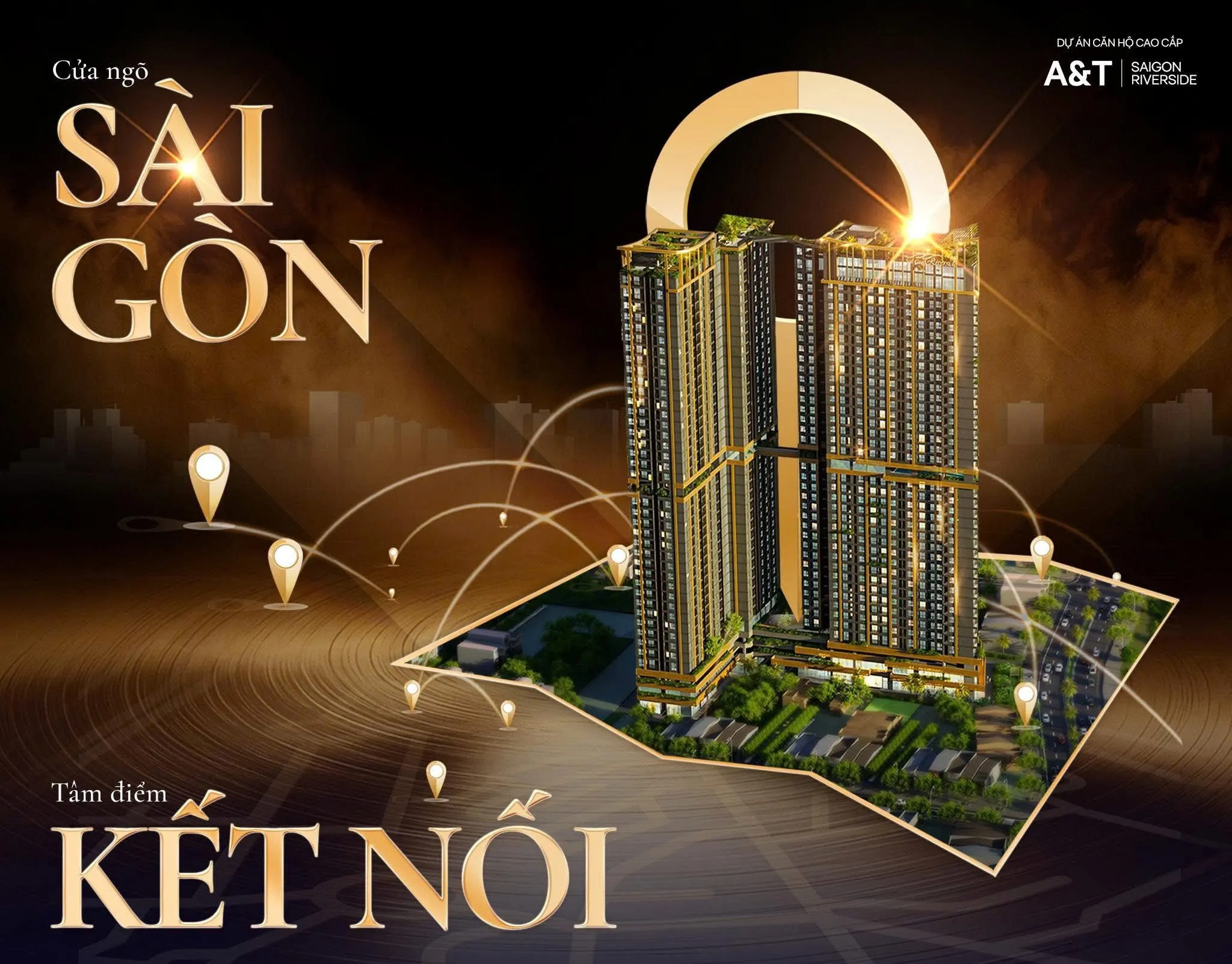 Vị trí dự án A&T Sài Gòn Riverside